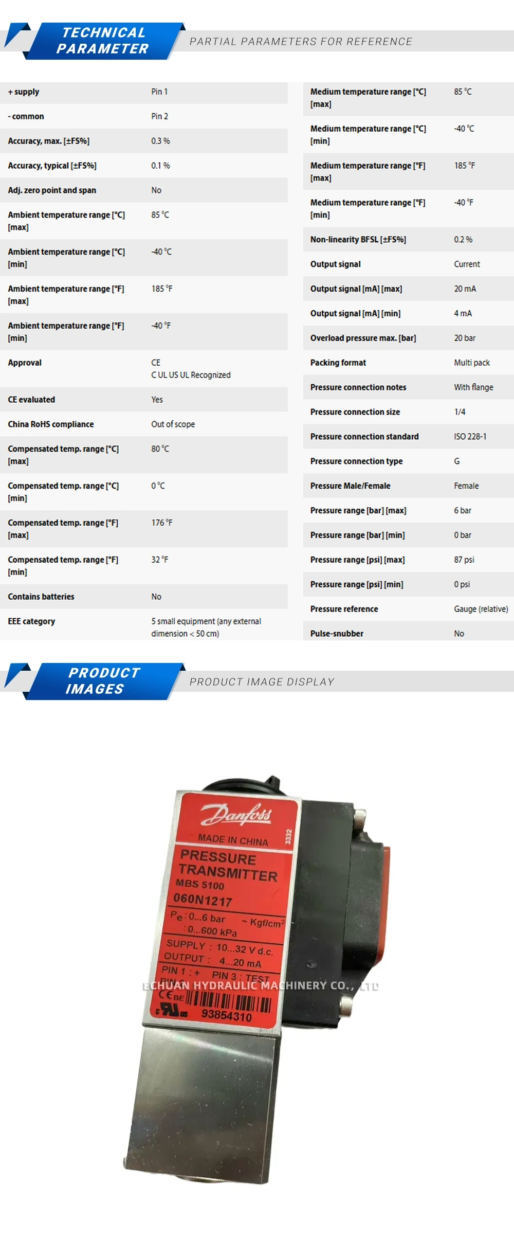 Danfoss 060N1217 Description