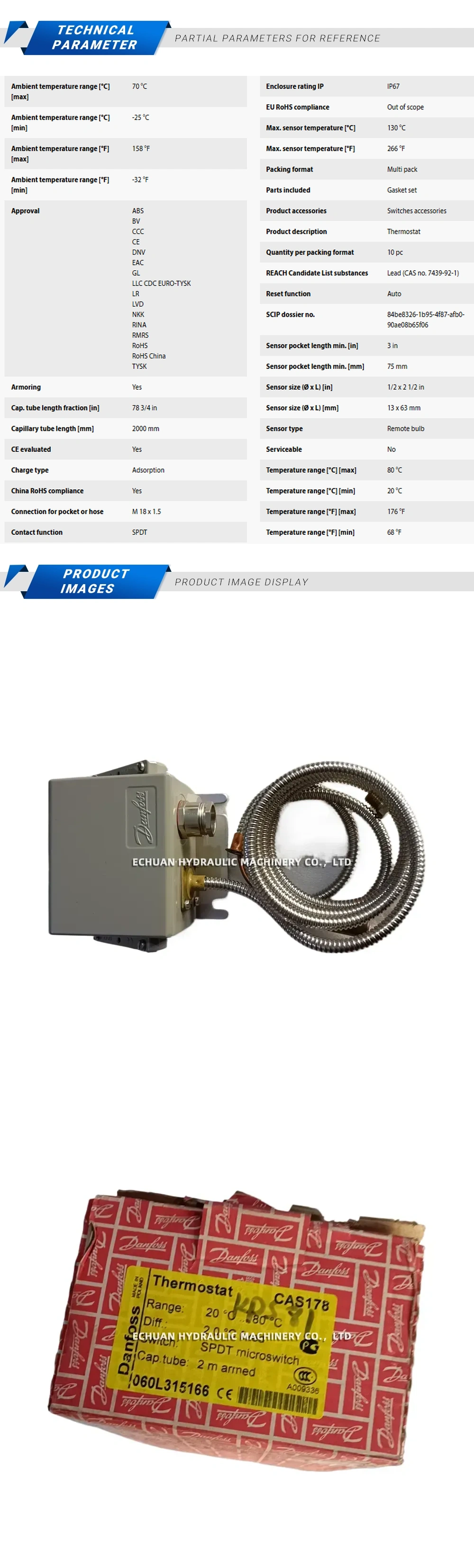 Danfoss CAS178 060L315166 Description