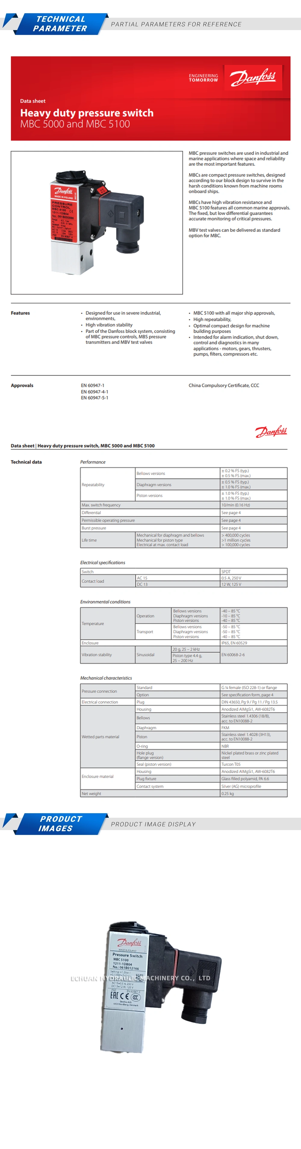 Danfoss MBC5100 1211-1DB04 061B012166 Description