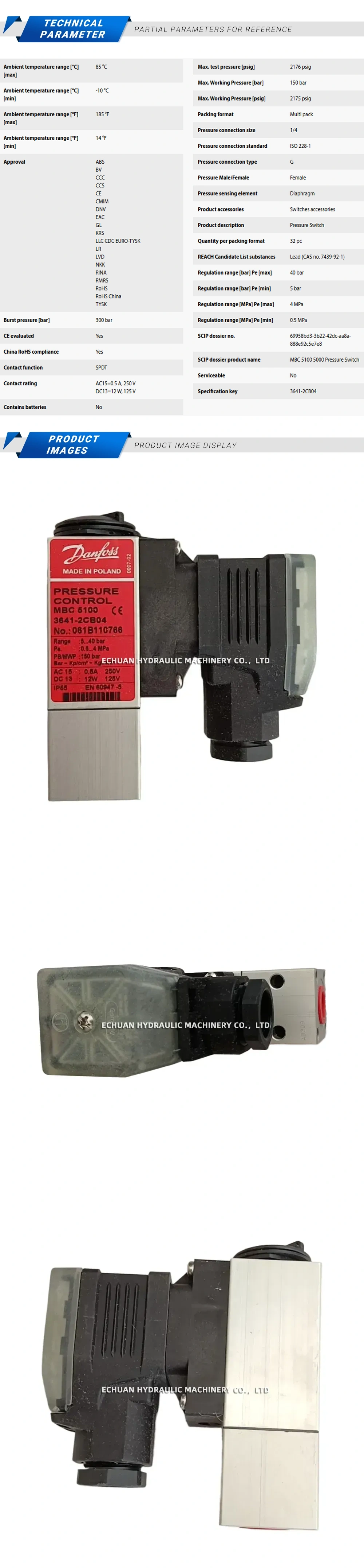 Danfoss MBC5100 3641-2CB04 061B110766 Description