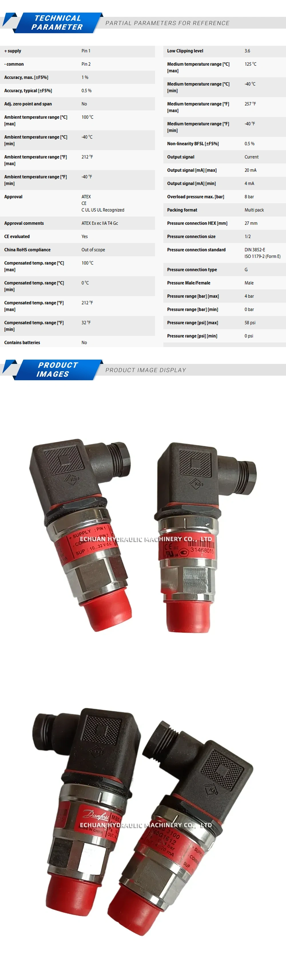 Danfoss MBS 3100 060G1612 Description