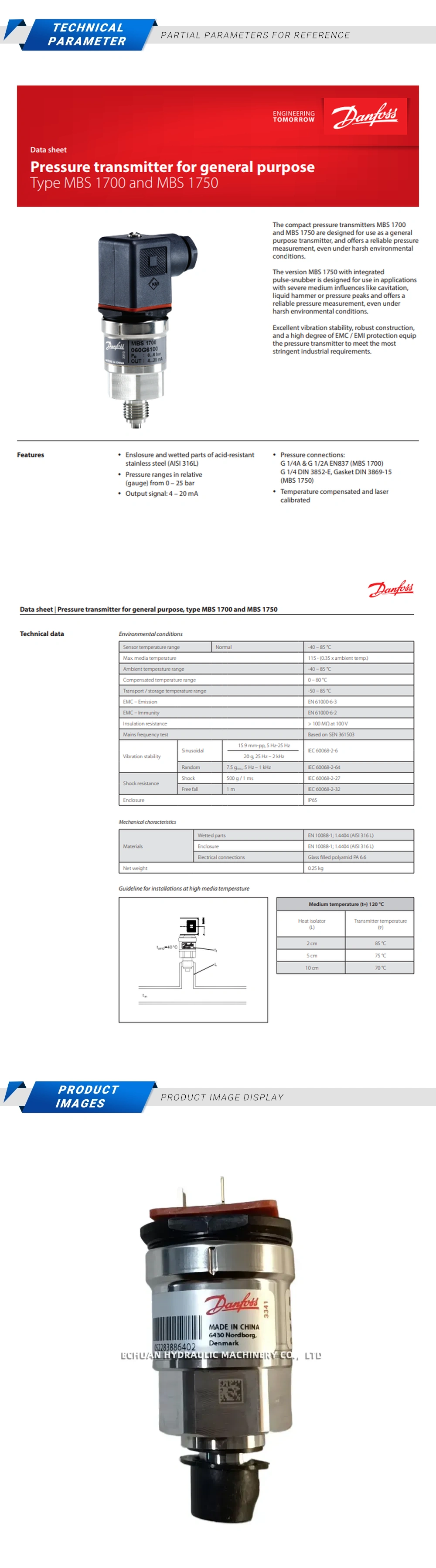 Danfoss MBS1700 060G7635 Description