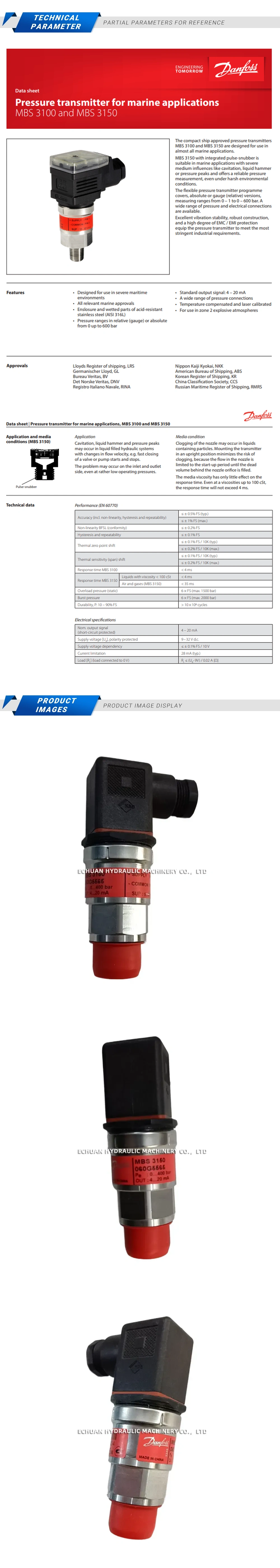 Danfoss MBS3150 060G5565 Description