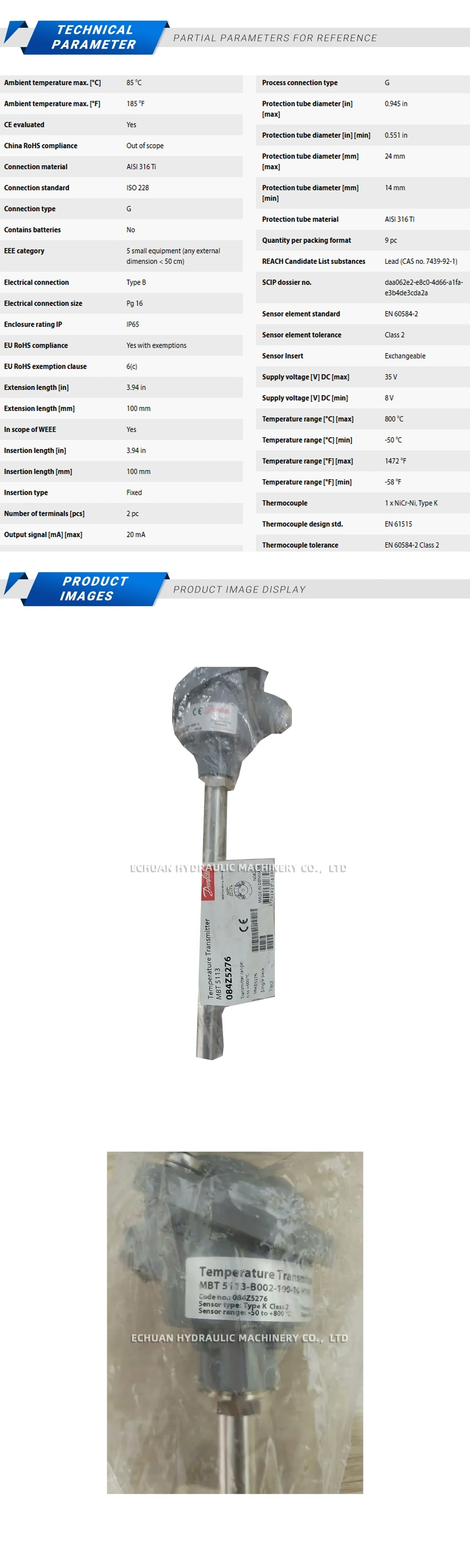 Danfoss MBT5113 084Z5276 Description