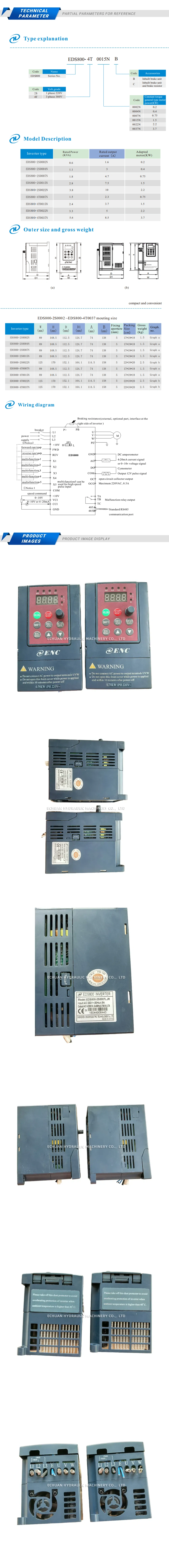 ENC EDS800-2S0007LJR Description