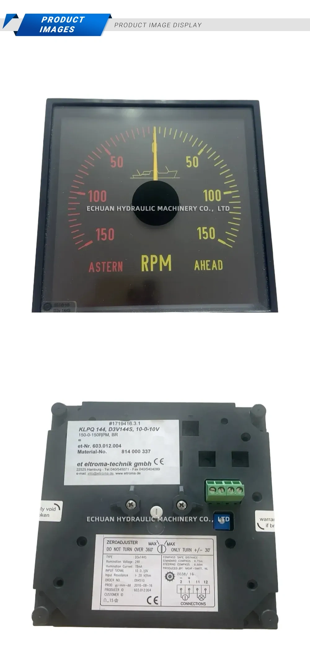 Eltroma KLPQ144 D3V144S Description