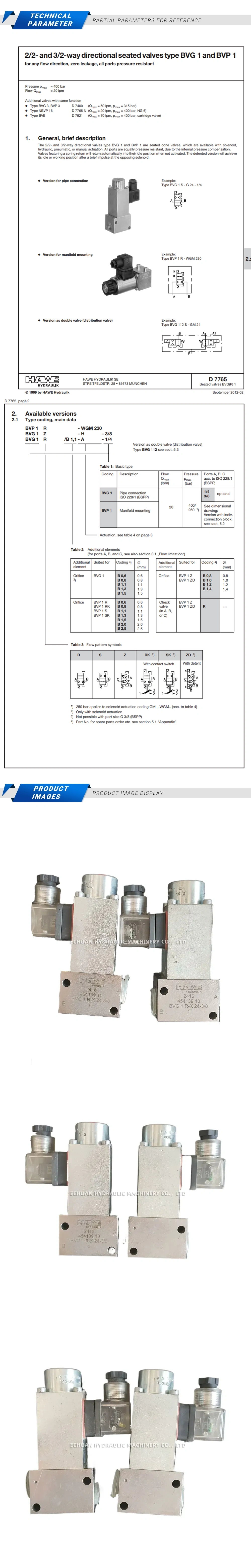 HAWE BVG 1 R-X 24-3/8 Description