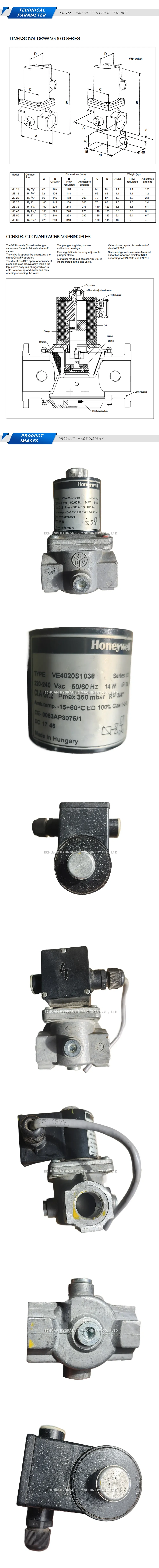 HONEYWELL VE4020S1038 Description