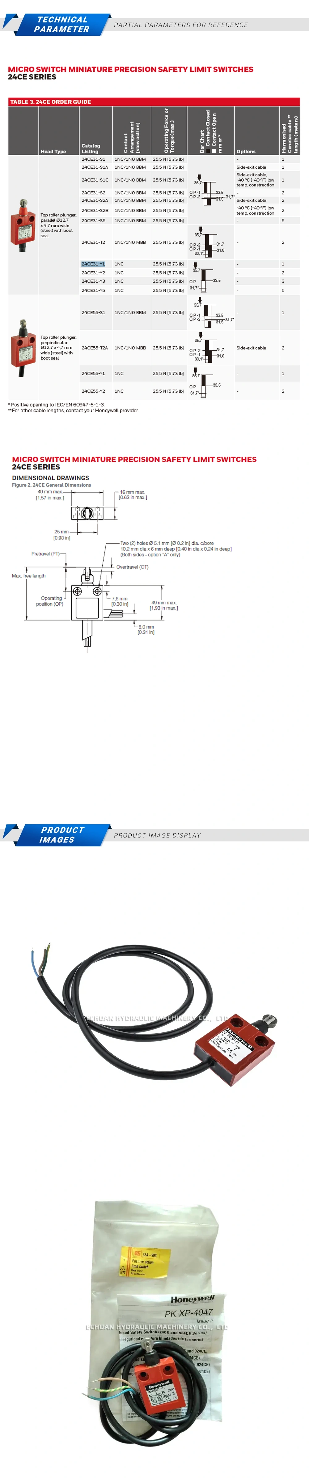 Honeywell 24CE31-Y1 Description