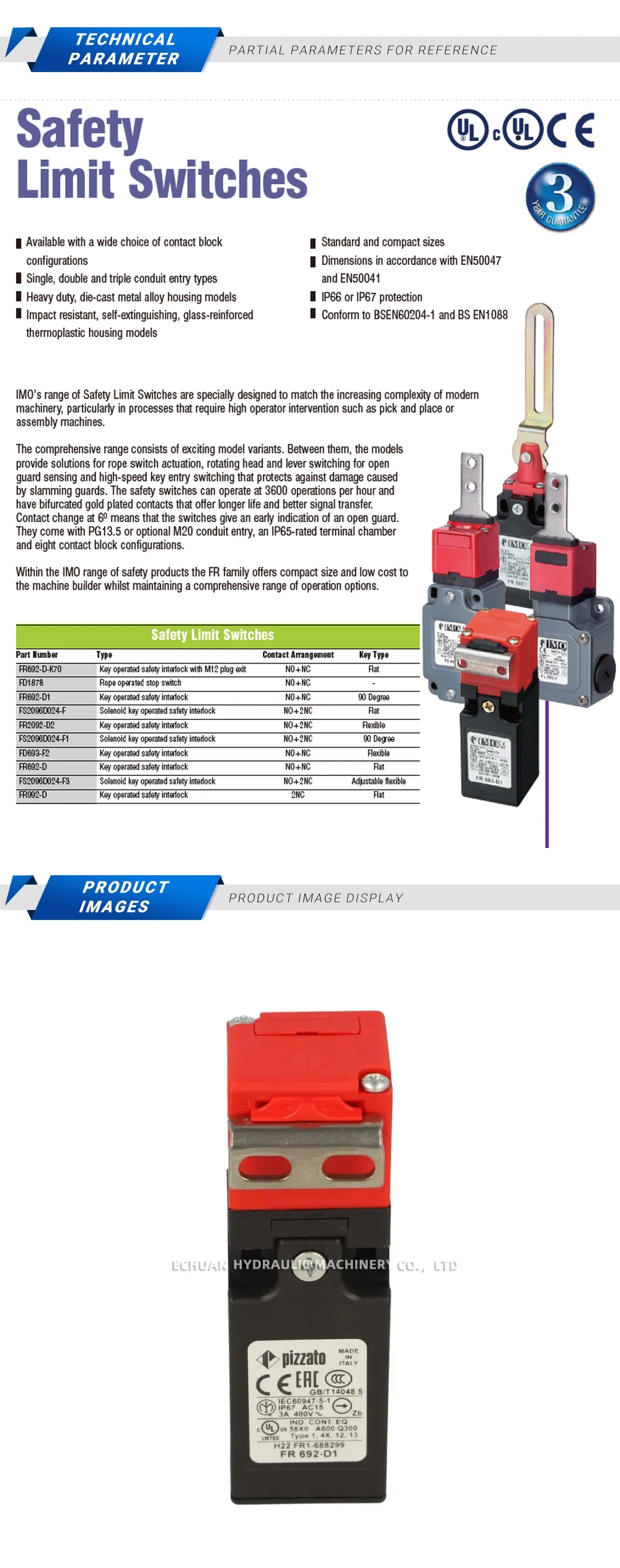 IMO FR692-D1 Description