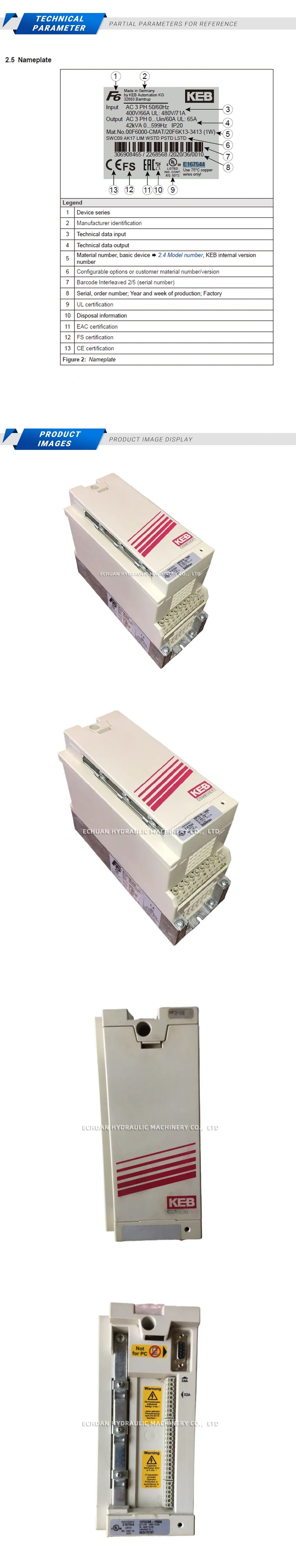 KEB E167544 Description