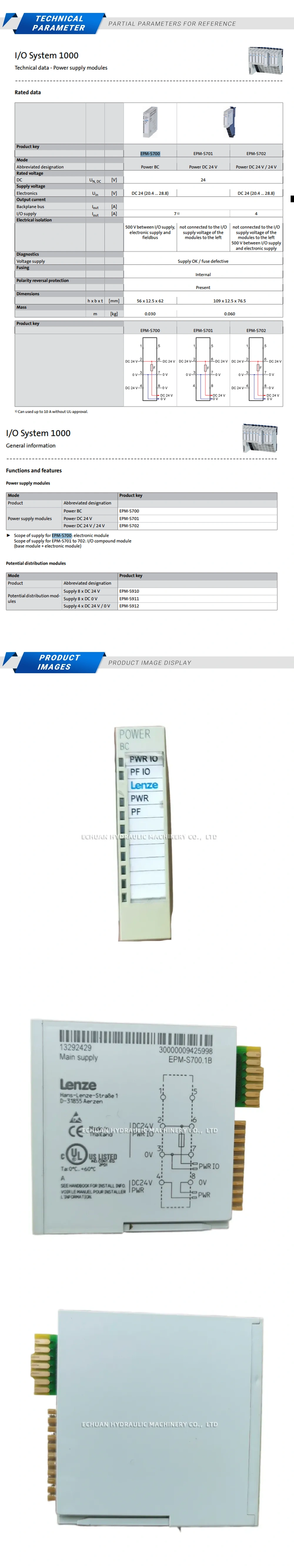 LENZE EPM-S700.1B Description