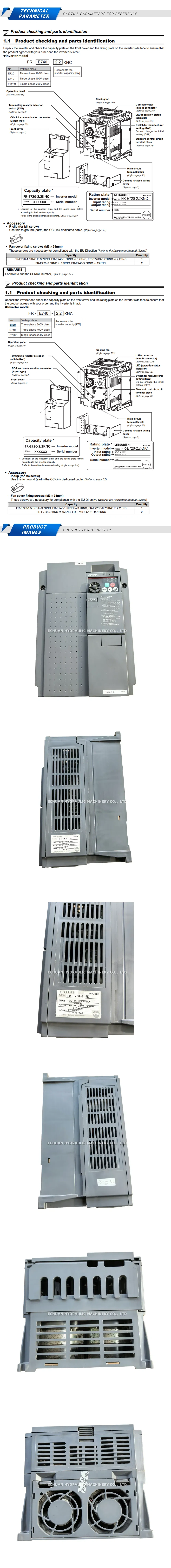 Mitsubishi FR-E720-7.5K Description