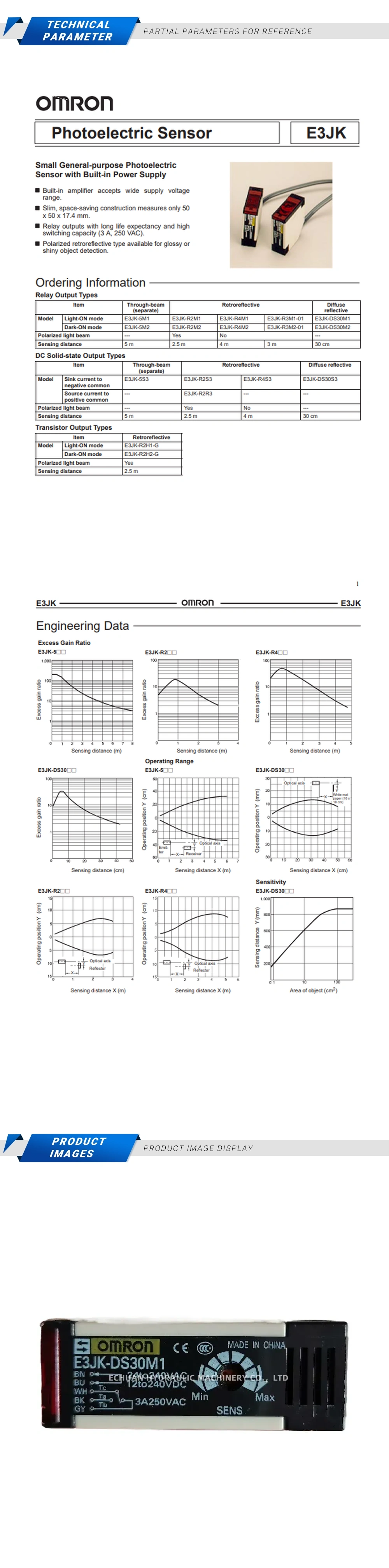 Omron E3JK-DS30M1 Description