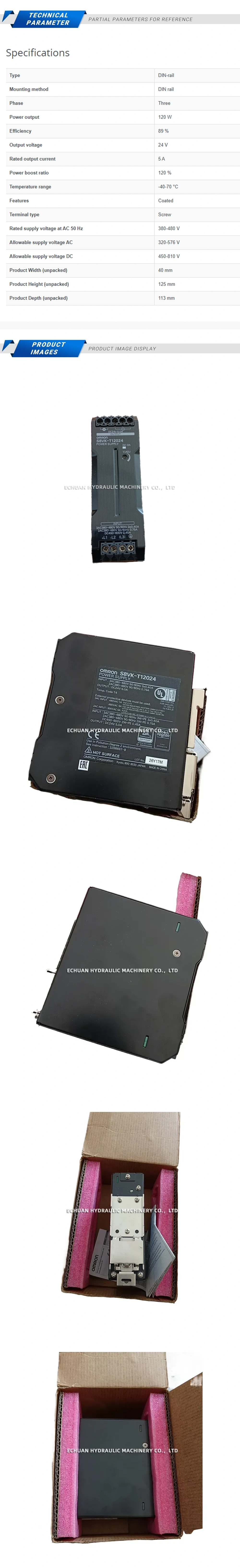 Omron S8VK-T12024 Description