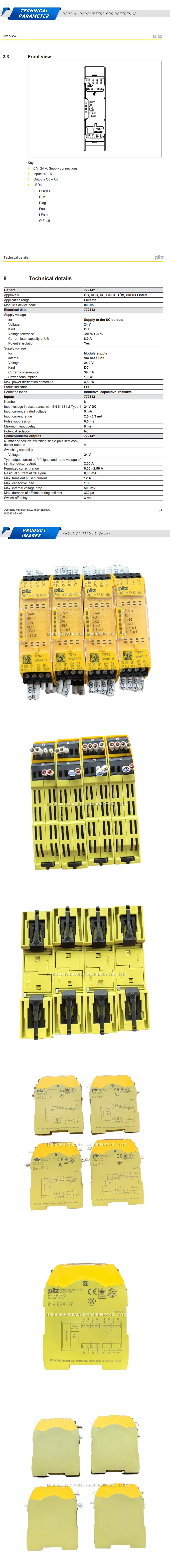 Pilz PNOZ m EF 8DI4D0 Description