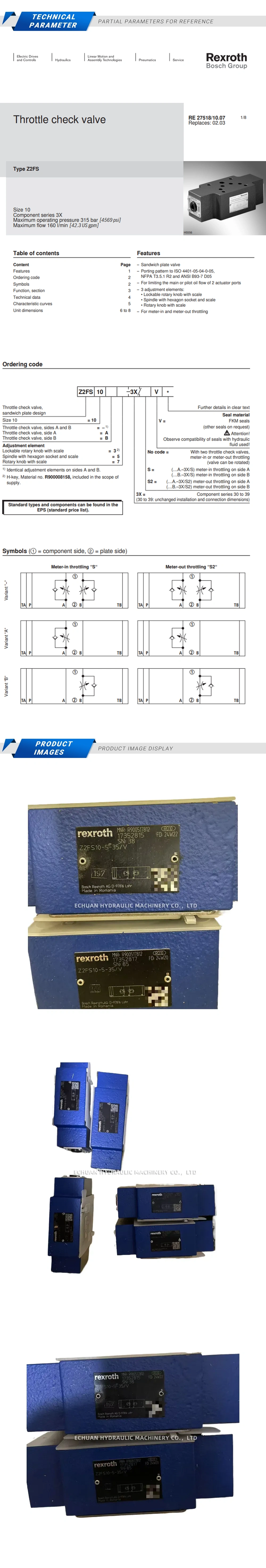 Rexroth Z2FS10-5-35/V R900517812 Description