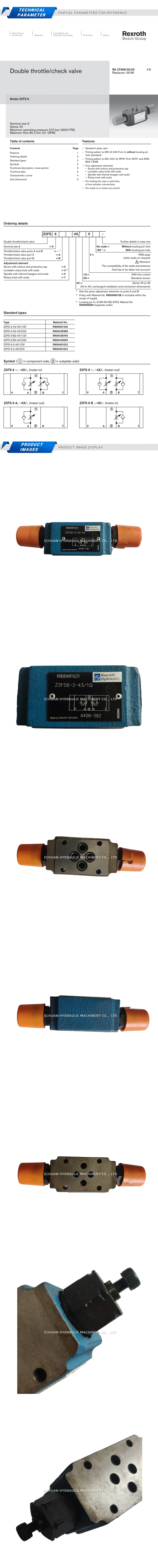 Rexroth Z2FS6-2-43/1Q R900481621 Description