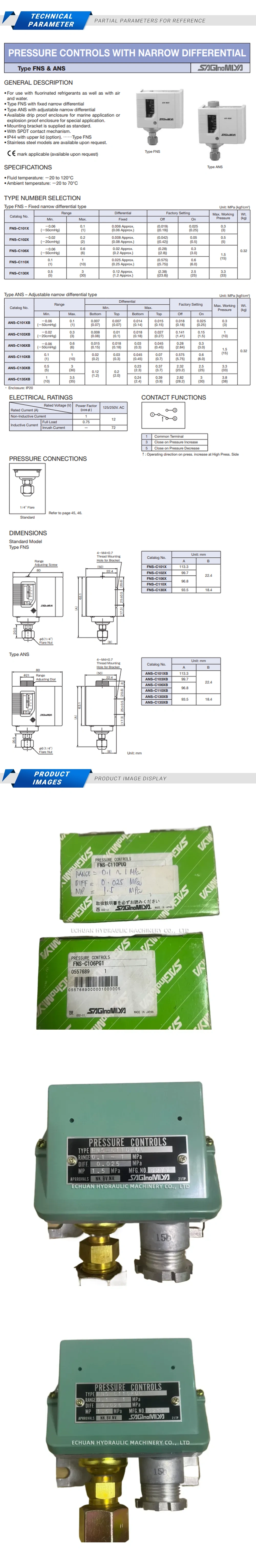 SAGINOMIYA FNS-C110PU0 Description