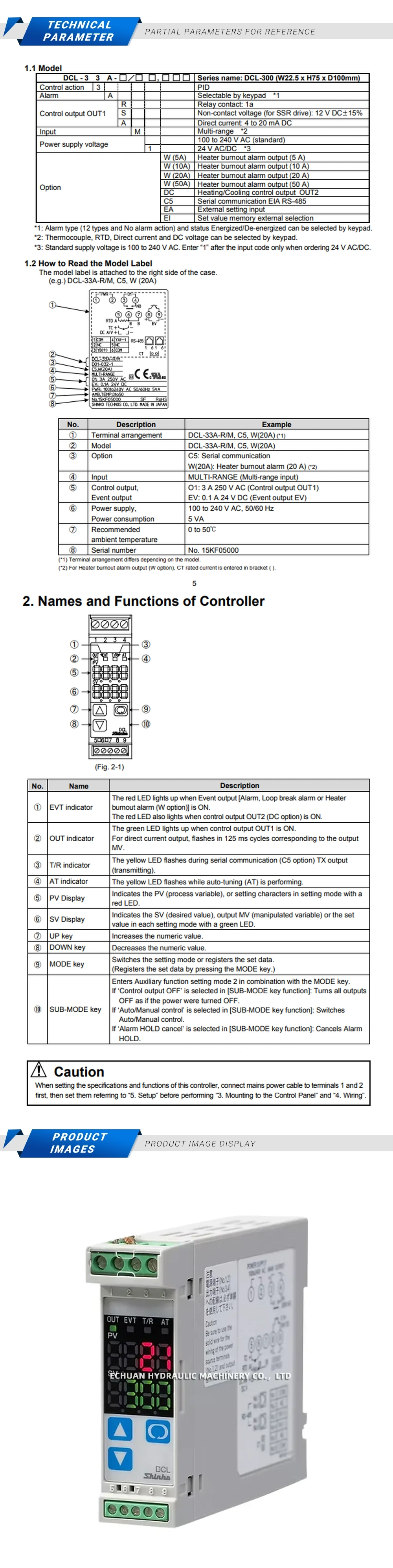 SHINKO DCL-33A-A/M1 Description