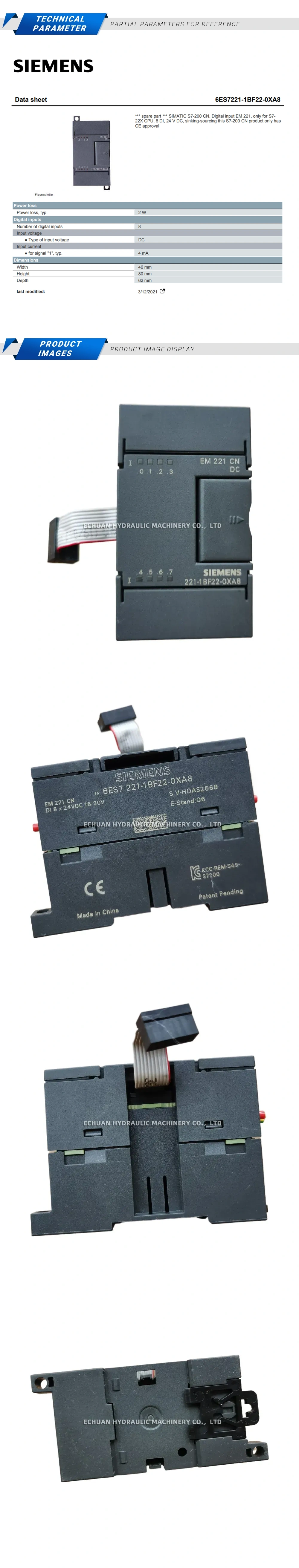 SIEMENS 6ES7221-1BF22-0XA8 Description