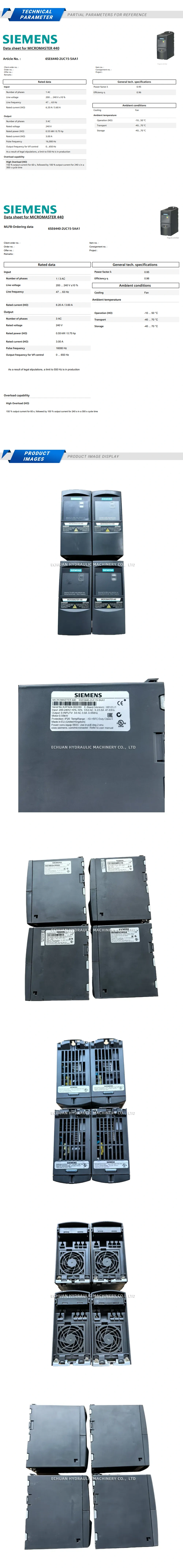 SIEMENS 6SE6440-2UC15-5AA1 Description