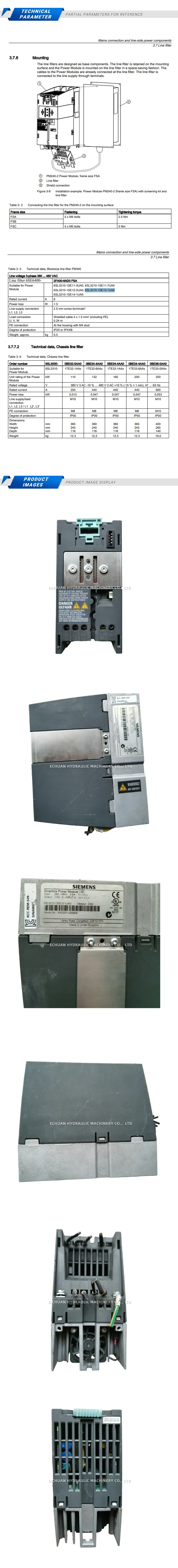 SIEMENS 6SL3210-1SE13-1UA0 Description