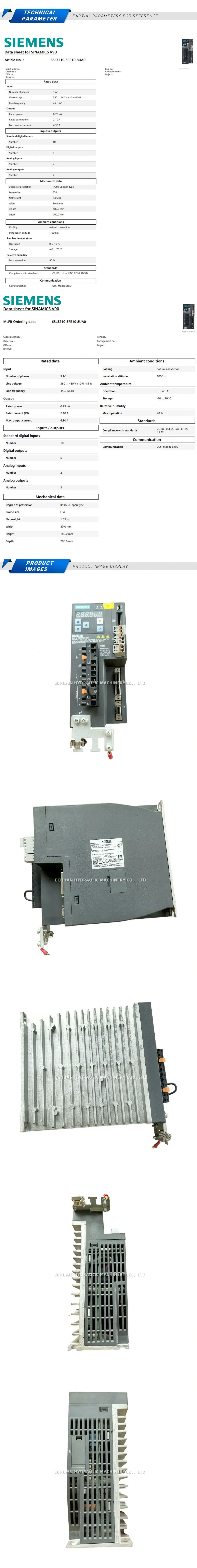 SIEMENS 6SL3210-5FE10-8UA0 Description