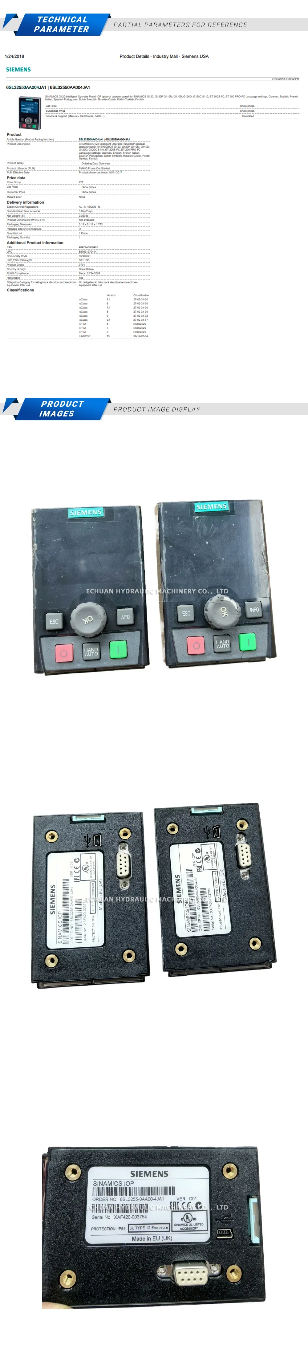 SIEMENS 6SL3255-0AA00-4JA1 Description