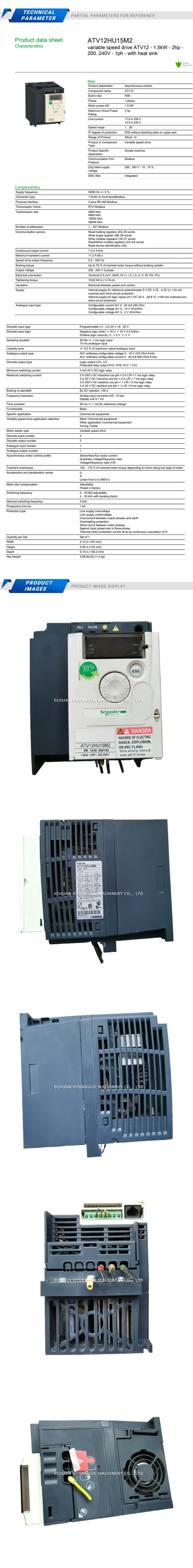 Schneider ATV12HU15M2 Description