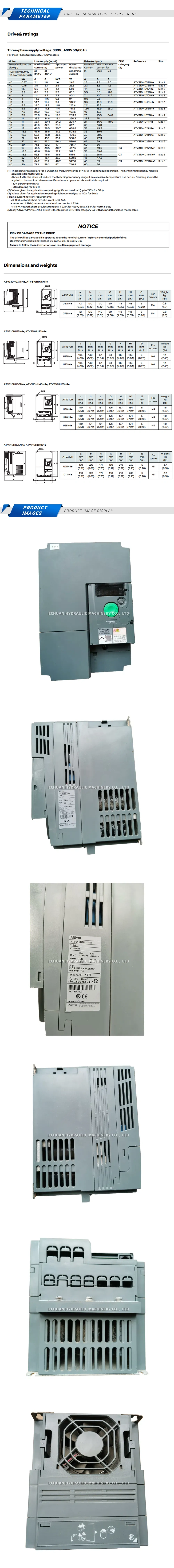 Schneider ATV310HD11N4A Description