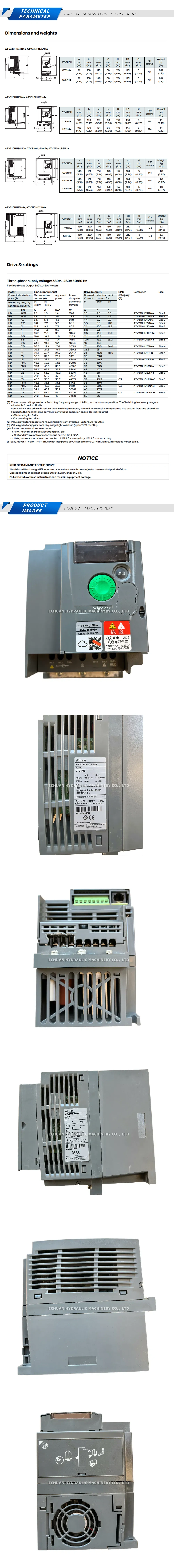 Schneider ATV310HU15N4A Description