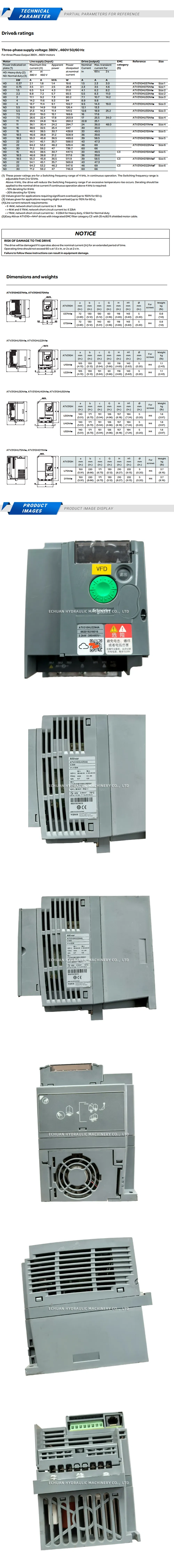 Schneider ATV310HU22N4A Description