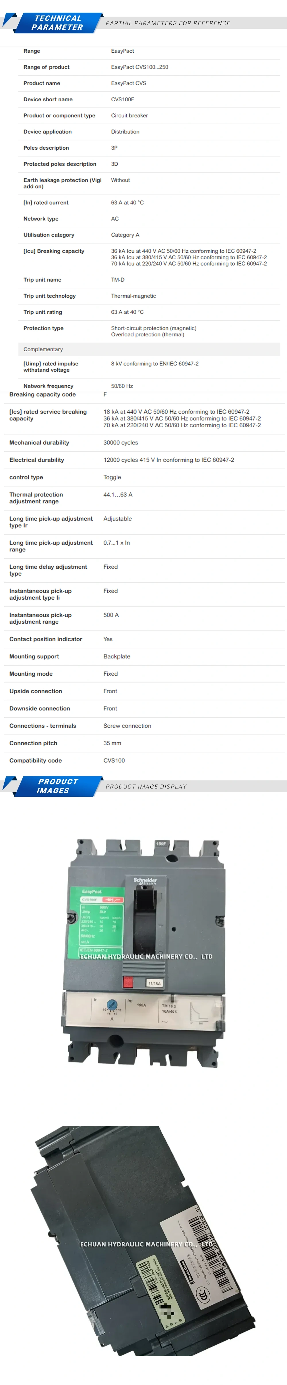 Schneider CVS100F Description