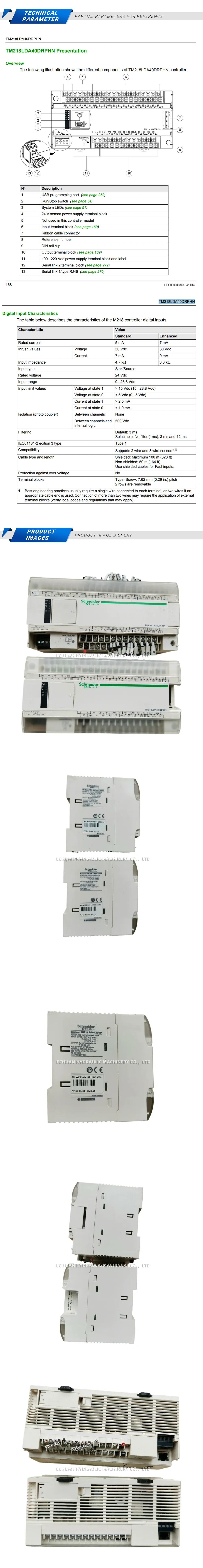 Schneider TM218LDA40DRPHN Description