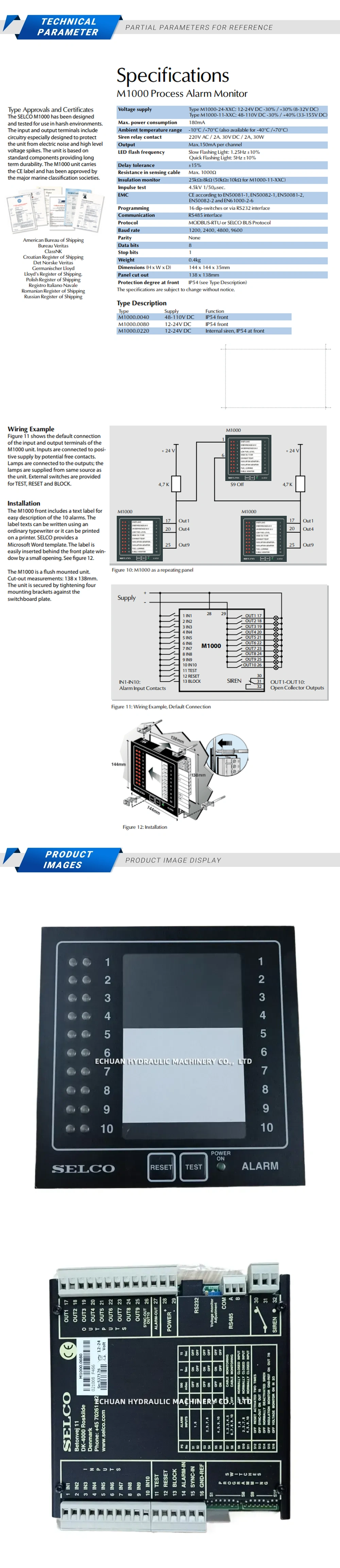 Selco M1000.0080 Description
