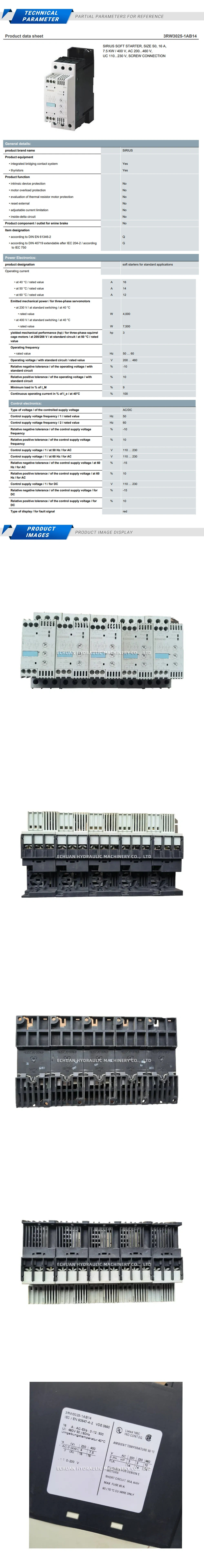 Siemens 3RW3025-1AB14 Description