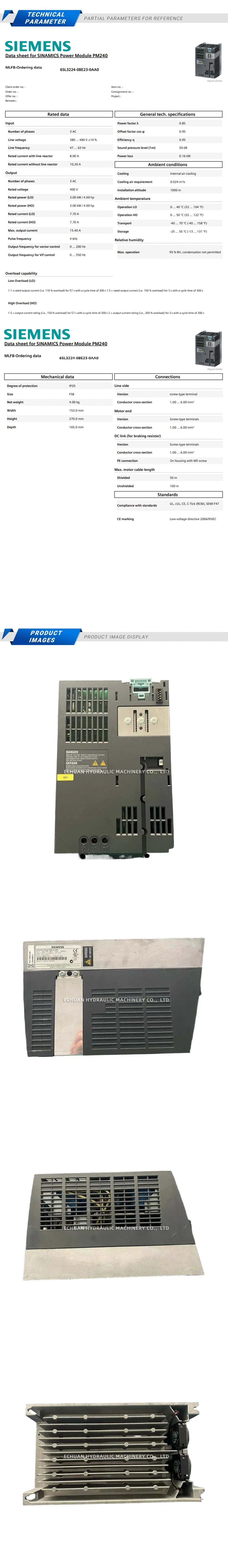 Siemens 6SL3224-0BE23-0AA0 Description