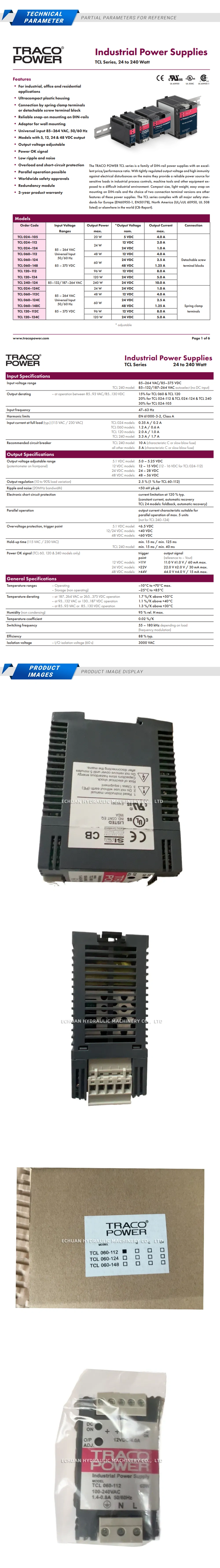 TRACO TCL060-112 12VDC Description