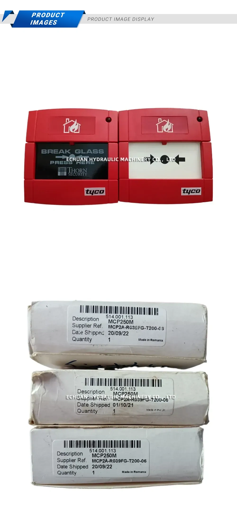 TYCO MCP250M 514.001.113 Description