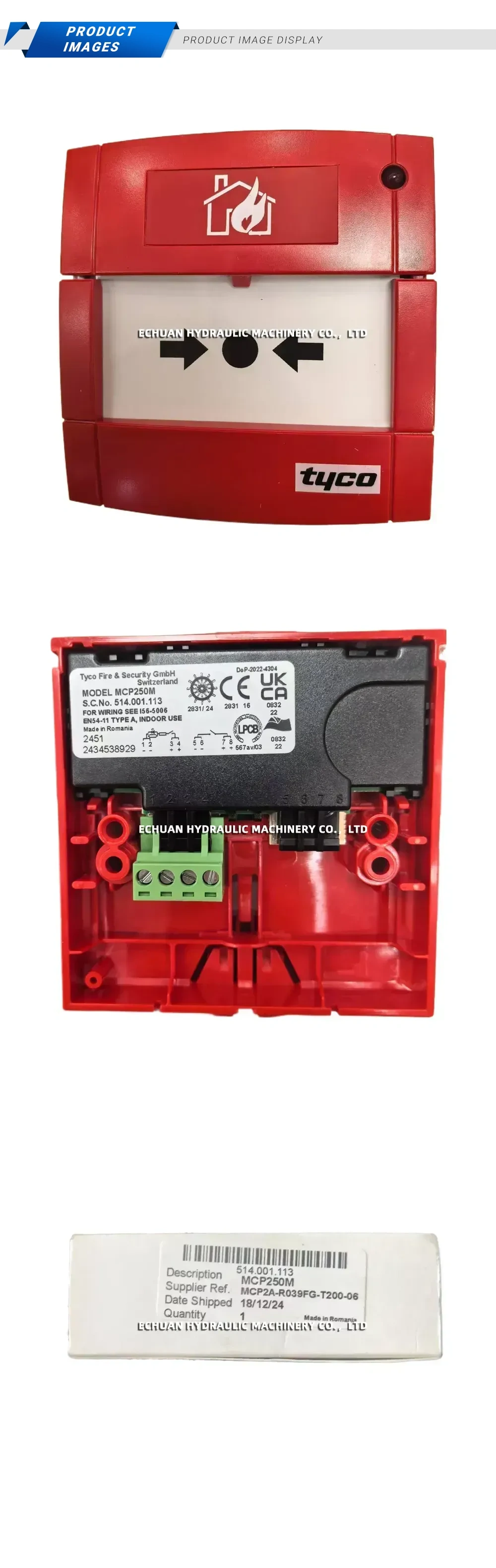 TYCO MCP250M Description