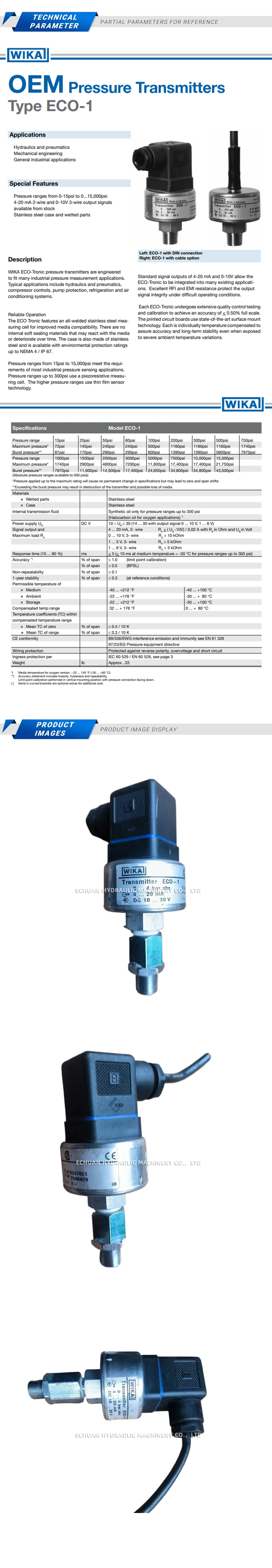 WIKA ECO-1 Description