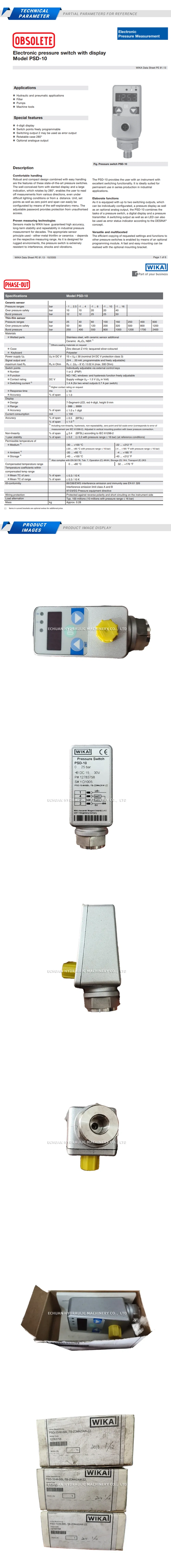 WIKA PSD-10 Description