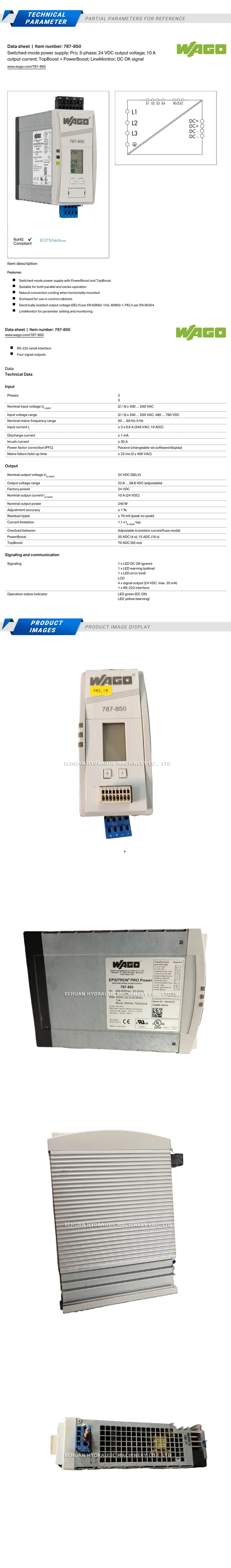 Wago 787-850 Description