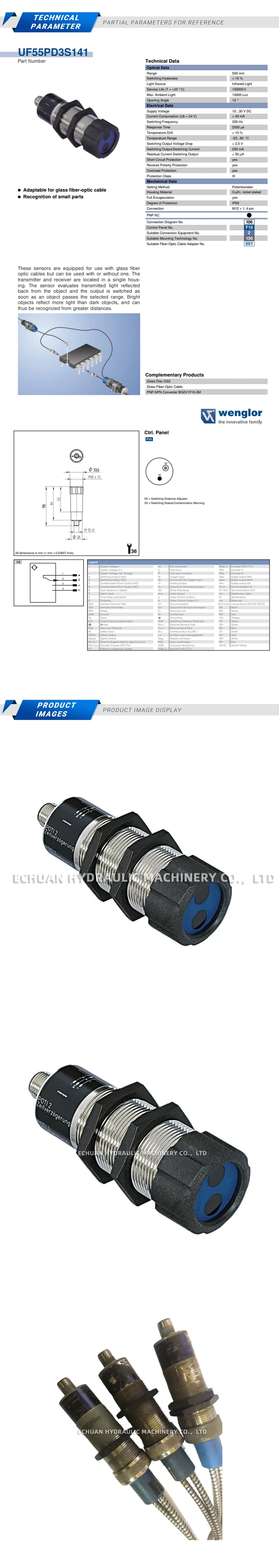 Wenglor UF55PD3S141 Description