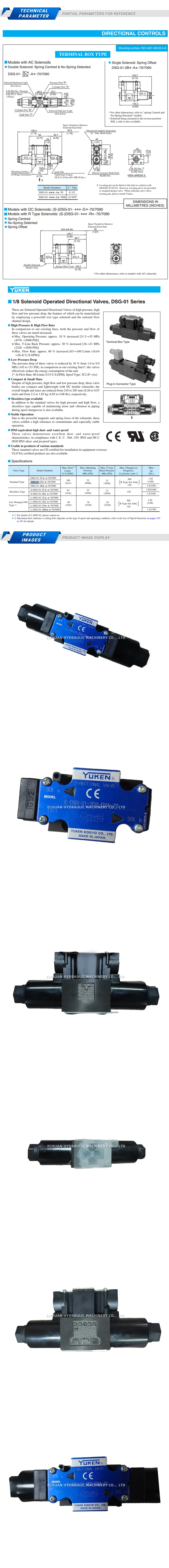 YUKEN E-DSG-01-2D2-D24-70 Description