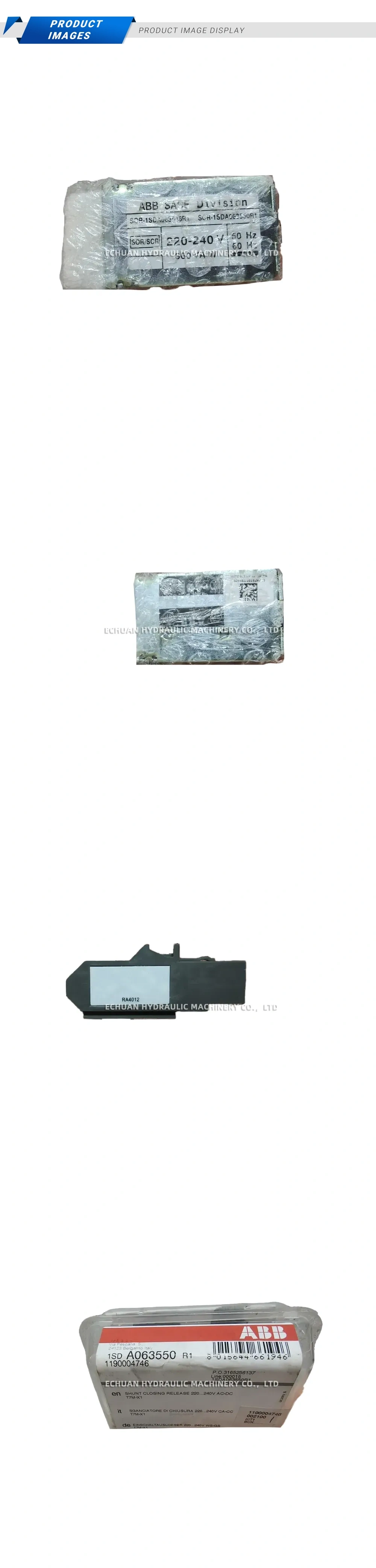 ABB A063550 Description