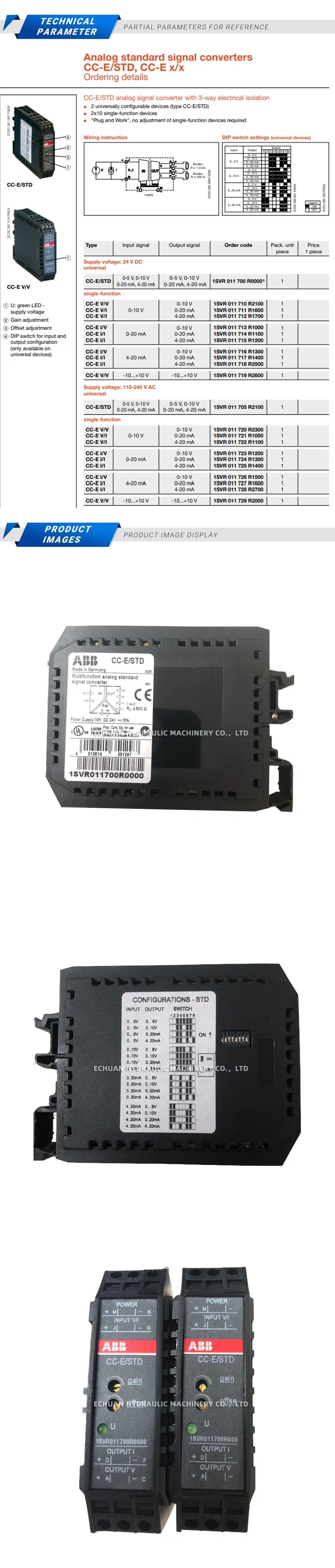 ABB CC-E/STD Description