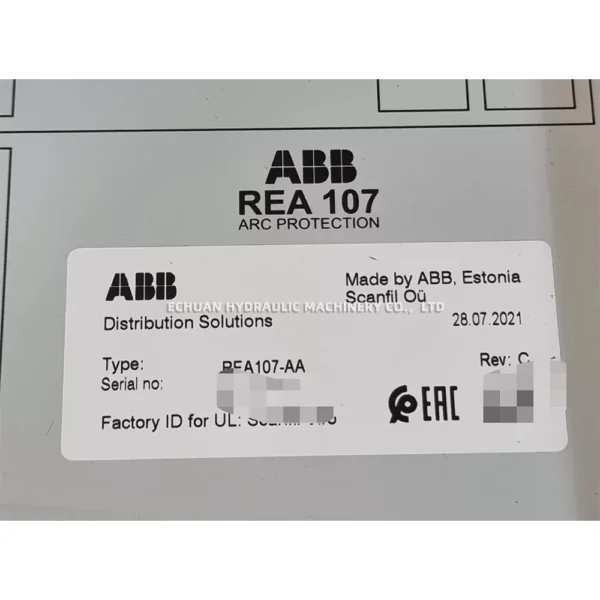 ABB REA107-AA - Echuan Hydraulic