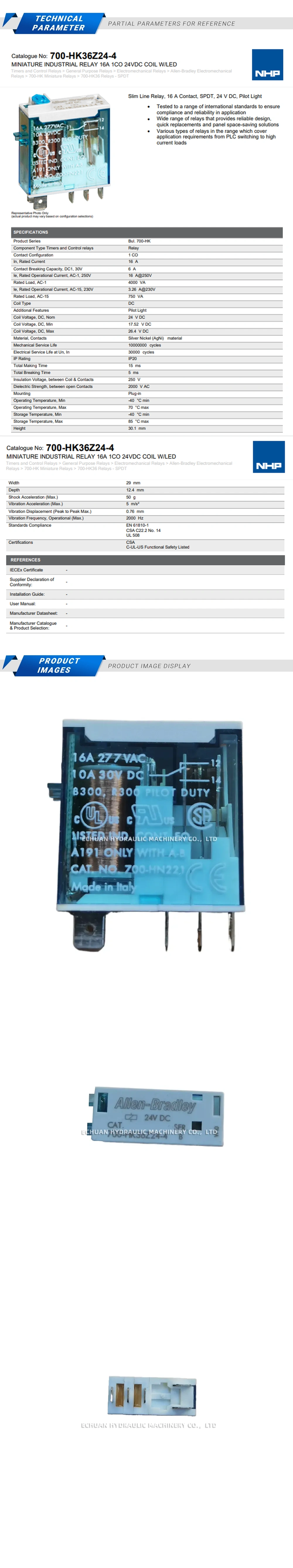 Allen-Bradley 700-HK36Z24-4 Description